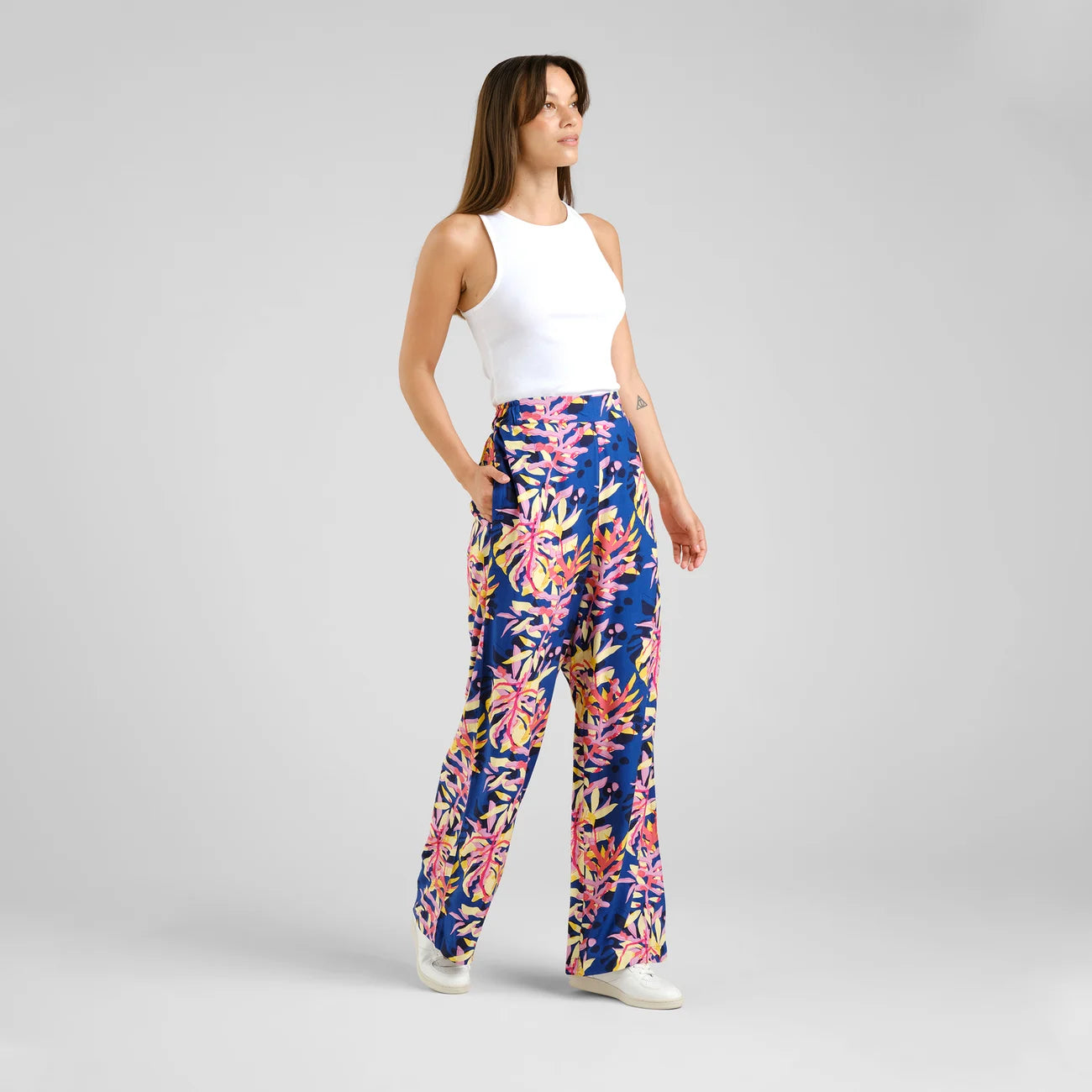 Pants - Ale Tropical Collage Multi Color