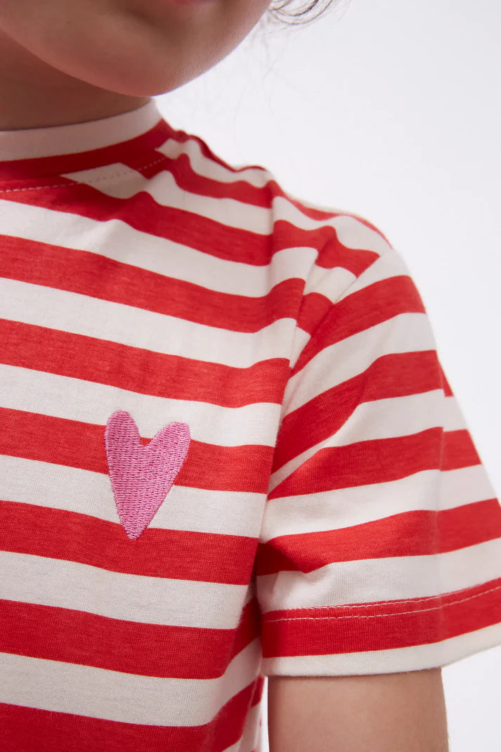 Camiseta unisex rayas rojas - 42411