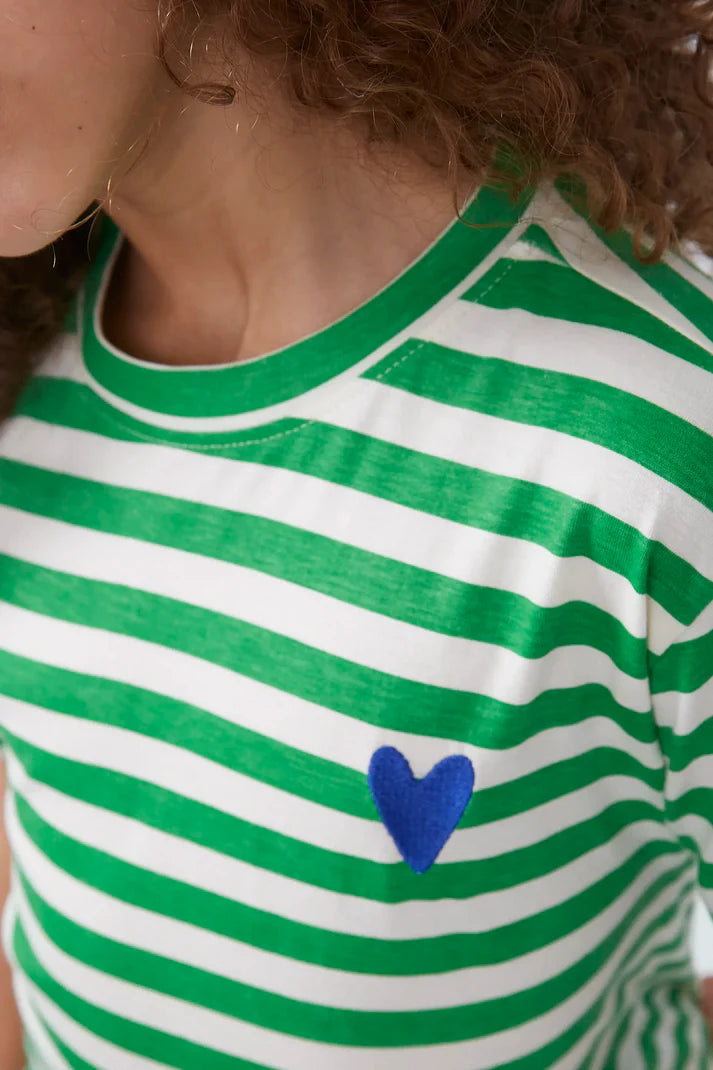Camiseta unisex rayas verdes - 42412