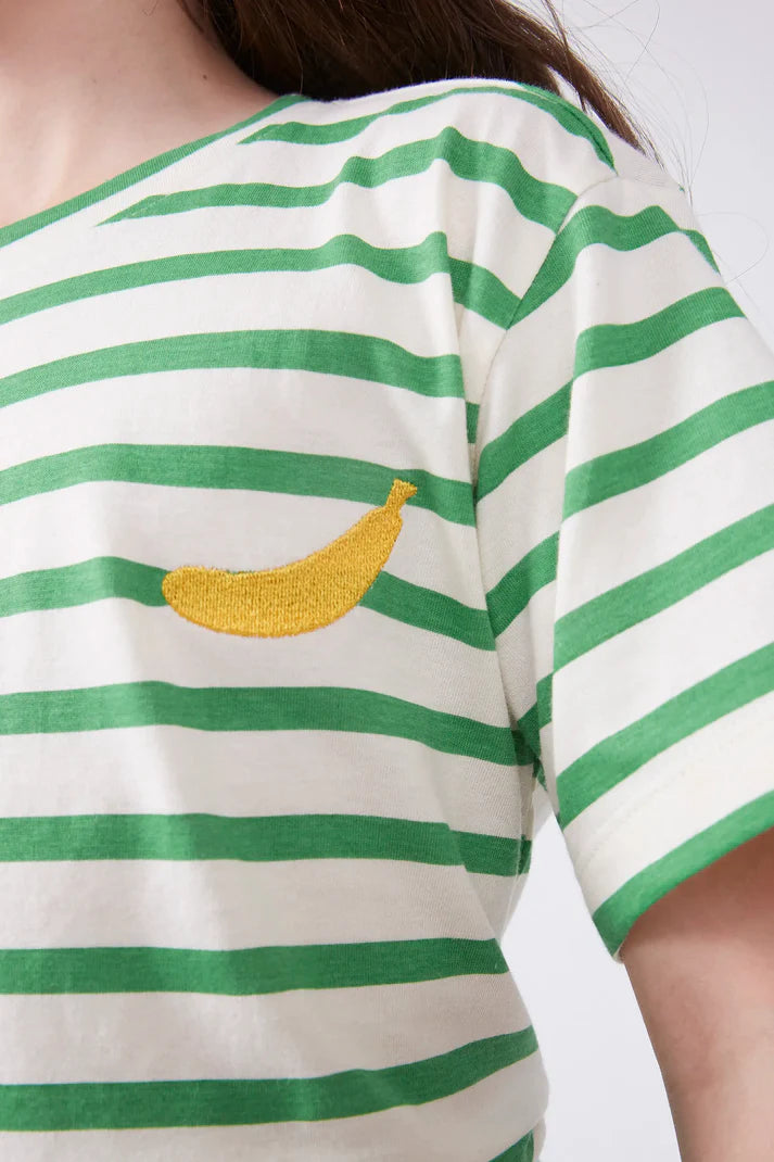 Camiseta unisex estampado rayas verdes - 42467