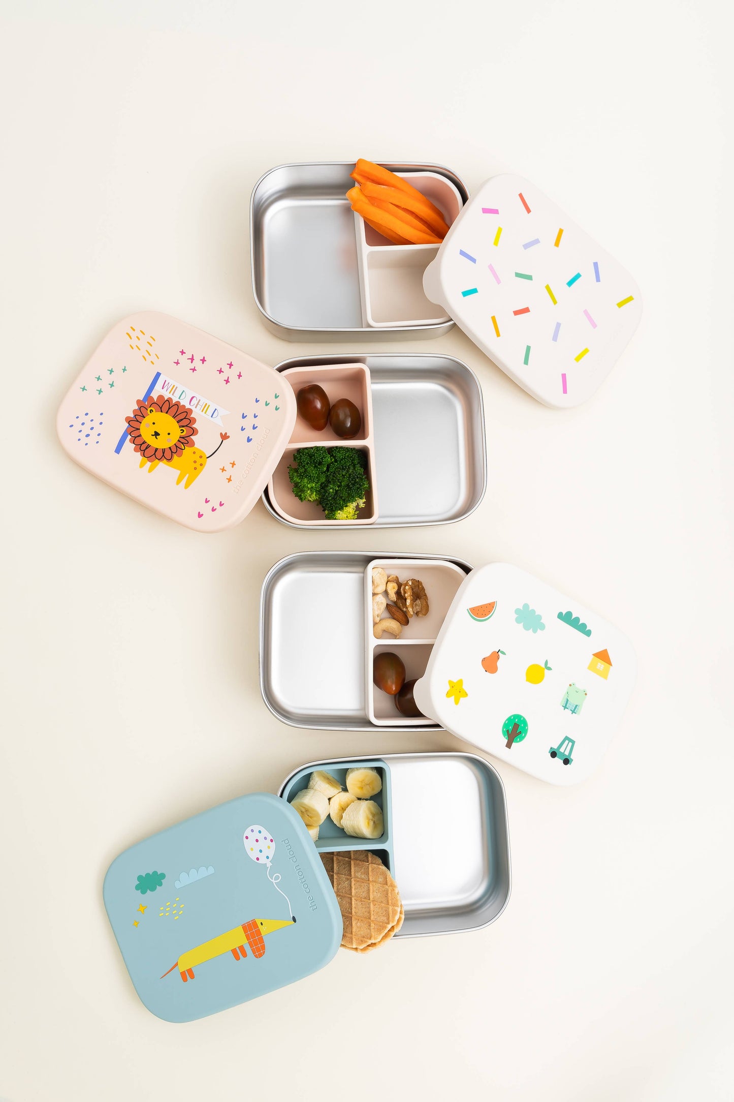 STAINLESS STEEL LUNCHBOX with compartments Meowtiful Cats
