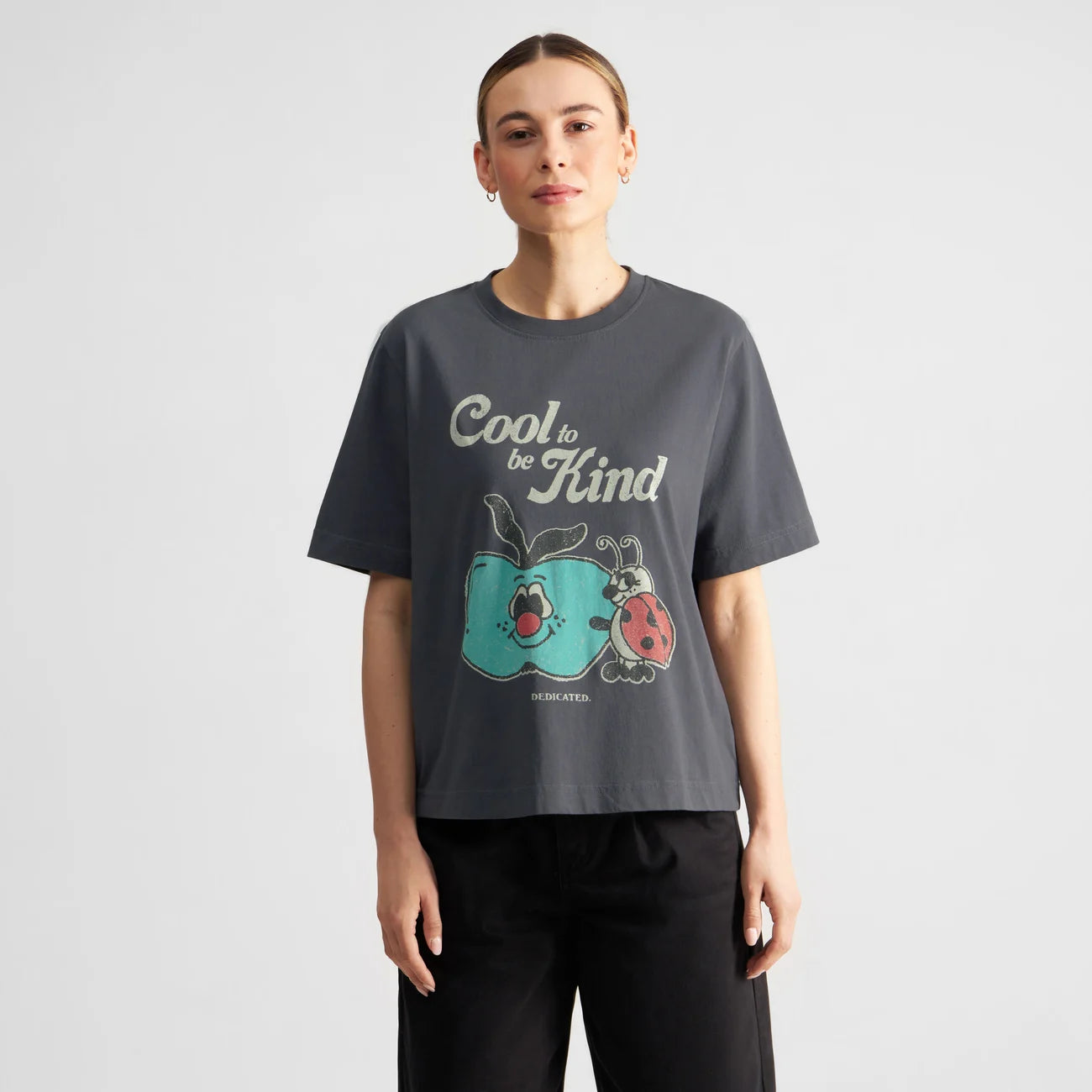 T-Shirt - Vadstena - Kind To Be Cool Charcoal