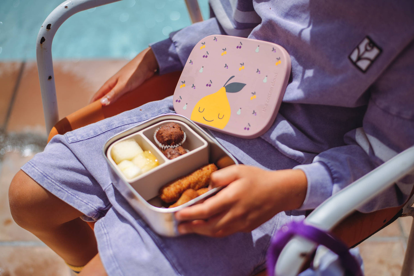 STAINLESS STEEL LUNCHBOX with compartments Meowtiful Cats