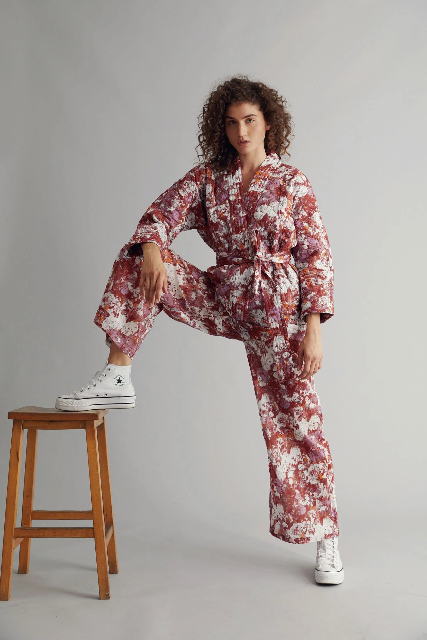 Nari Cotton Palazzo Trouser - Poppy Red