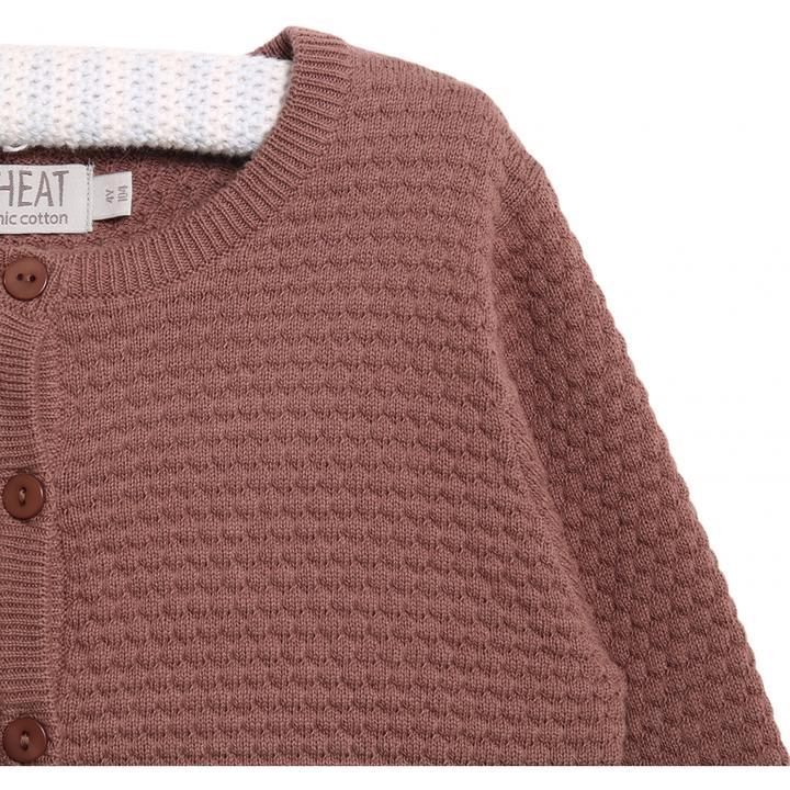Knit Cardigan Manuela - Powder Plum