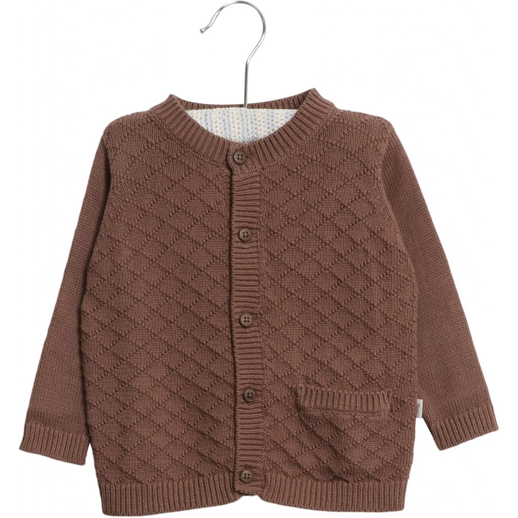 Knit Cardigan plum