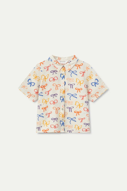 Camisa de niña estampado lazos - 11401