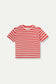 Camiseta unisex rayas rojas - 42411