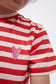 Camiseta unisex rayas rojas - 42411
