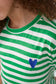 Camiseta unisex rayas verdes - 42412