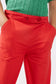 Pantalón de niña recto botones rojo - 43409