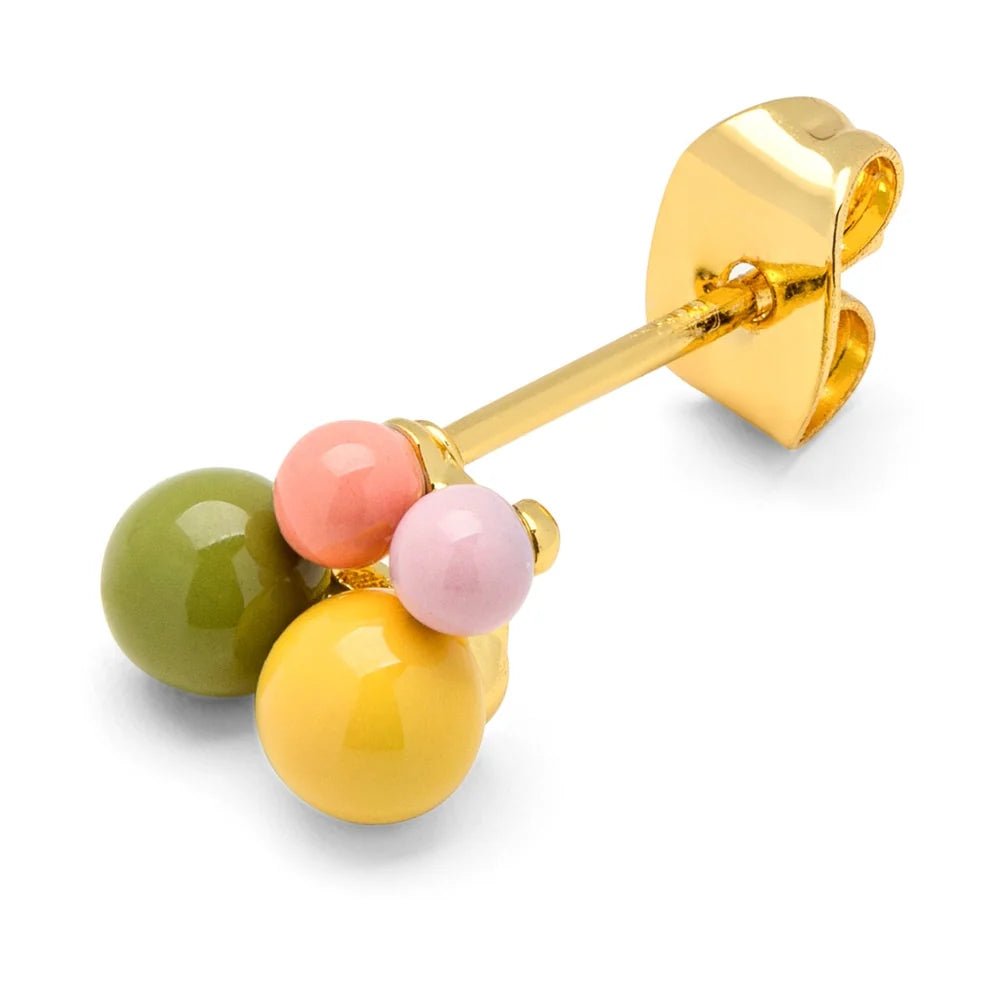 Bouquet Green Yellow - 1 Pcs - Gold Plated