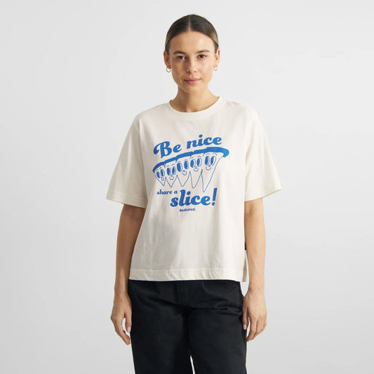 T-Shirt - Vadstena - Share A Slice Off White