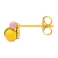 Bouquet Green Yellow - 1 Pcs - Gold Plated