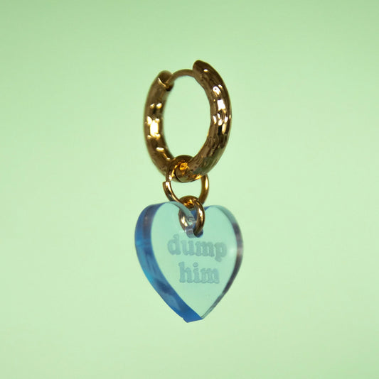 Plexi Hoop - Heart "Dump Him"