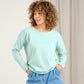 T-Shirt - Humledal - Stripes Pool Blue