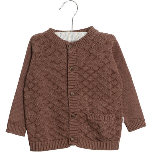 Knit Cardigan plum
