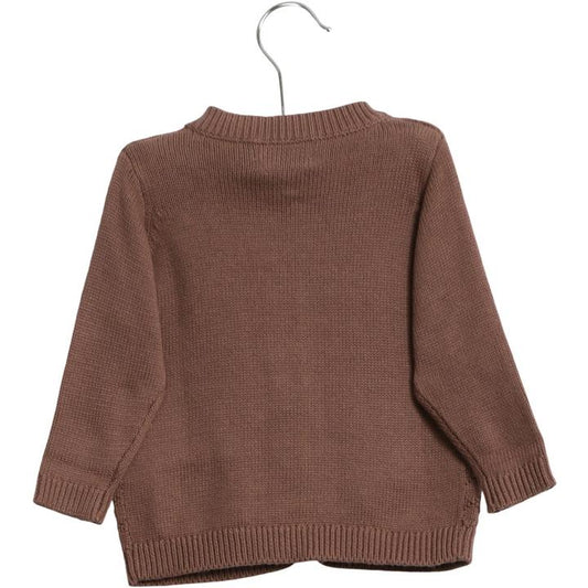 Knit Cardigan plum