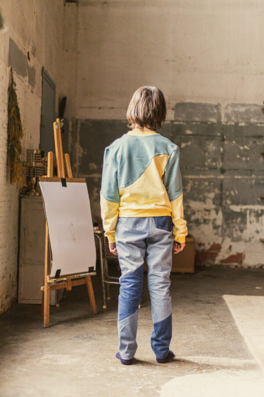 Izmir Pants - Light Denim Dark Denim