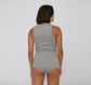 Organic Cotton Women's Rib-Flex Tank Top - Grey Melange